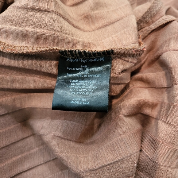 JONATHAN SIMKHA Megan Racer Back Midi Dress in Teak Medium NWT - Picture 10 of 10